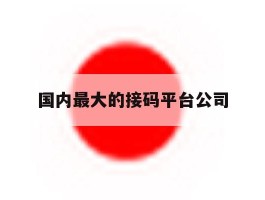 国内最大的接码平台公司
