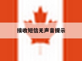 接收短信无声音提示
