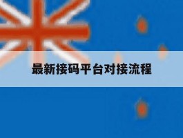 最新接码平台对接流程
