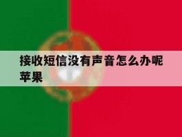 接收短信没有声音怎么办呢苹果