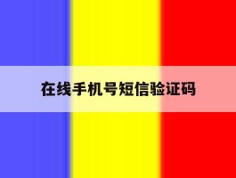在线手机号短信验证码