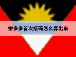 拼多多首次接码怎么弄出来