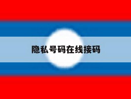 隐私号码在线接码