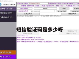 短信验证码是多少呀