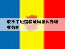 收不了短信验证码怎么办理业务呢