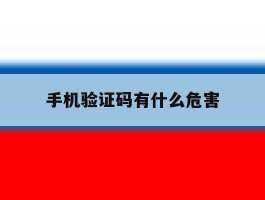 手机验证码有什么危害