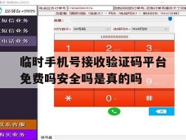 包含临时手机号接收验证码平台免费吗安全吗是真的吗的词条