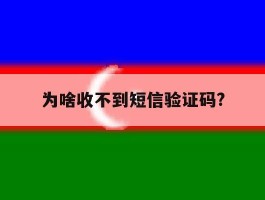 为啥收不到短信验证码?