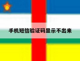 手机短信验证码显示不出来