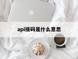api接码是什么意思