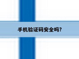手机验证码安全吗?
