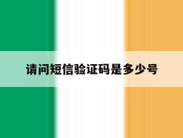 请问短信验证码是多少号