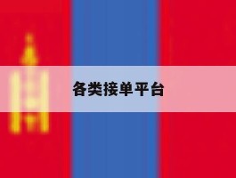 各类接单平台
