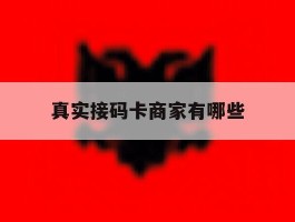 真实接码卡商家有哪些