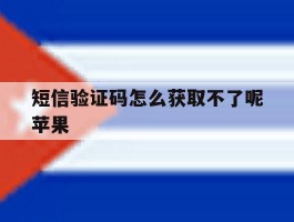 短信验证码怎么获取不了呢苹果