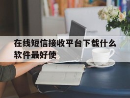 在线短信接收平台下载什么软件最好使