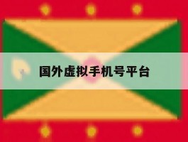 国外虚拟手机号平台