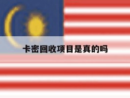 包含卡密回收项目是真的吗的词条