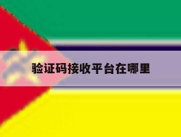 验证码接收平台在哪里