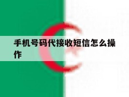 手机号码代接收短信怎么操作