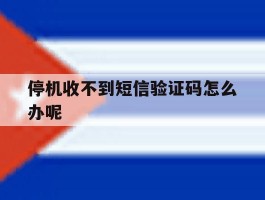 停机收不到短信验证码怎么办呢
