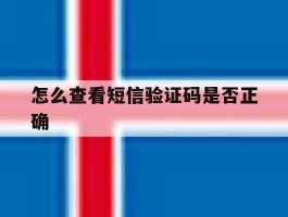 怎么查看短信验证码是否正确