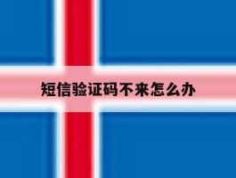 短信验证码不来怎么办
