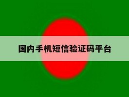 国内手机短信验证码平台