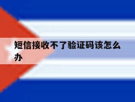 短信接收不了验证码该怎么办