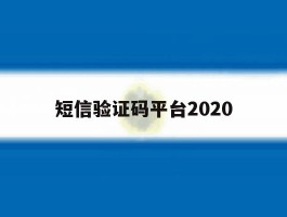 短信验证码平台2020