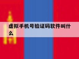 虚拟手机号验证码软件叫什么