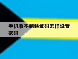 手机收不到验证码怎样设置密码