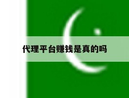 代理平台赚钱是真的吗