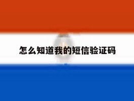 怎么知道我的短信验证码