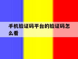 手机验证码平台的验证码怎么看