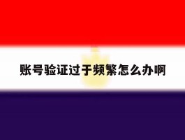 账号验证过于频繁怎么办啊