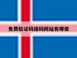 免费验证码接码网站有哪些