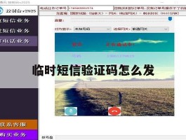 临时短信验证码怎么发