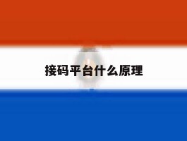 接码平台什么原理