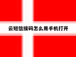 云短信接码怎么用手机打开