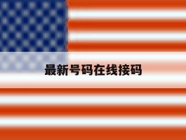 最新号码在线接码