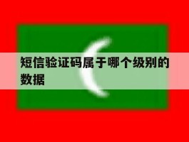 短信验证码属于哪个级别的数据