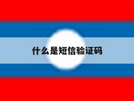 什么是短信验证码