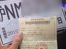 临时号牌违章了怎么办啊