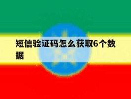 短信验证码怎么获取6个数据