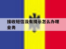 接收短信没有提示怎么办理业务