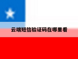 云端短信验证码在哪里看