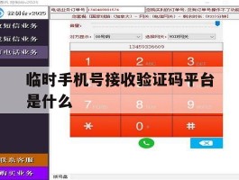 临时手机号接收验证码平台是什么