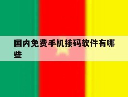 国内免费手机接码软件有哪些