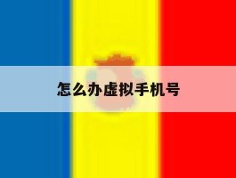 怎么办虚拟手机号
